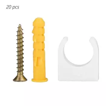 20 шт. 16202532 мм U-образный хомут для труб водопроводные фиксированные зажимы с винтами (20мм)