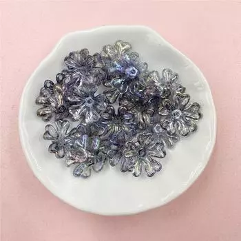 20 шт. 16 мм прозрачные изготовленные модные акриловые бусины цвета AB с отверстием для браслета ручной работы, кулона, шпильки для волос, аксессуаров для изготовления ювелирных изделий серый