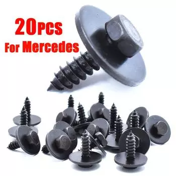 20 шт. 16 мм винт с шестигранной головкой, крышка бампера, щитки двигателя, брызговик для BMW E46 E60 E90 E83 E82 E71 E70 E66 E63 OE #07147129160 чёрный