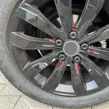 20 шт. 17 мм автомобильные винты для шин, колпачки для колес, гайки ступицы, колпачки для болтов, внешние защитные аксессуары для Volkswagen VW Golf MK4