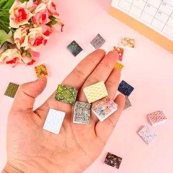 20 шт. 1:12 масштабных миниатюрных книг для кукольного домика, ассорти, ретро, винтажные мини-книги M 20pcs