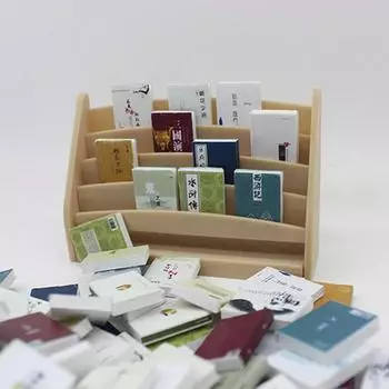 20 шт. 1:12 Миниатюрная книга для кукольного домика, комиксы, маленькие книги, мини-модель, детские игрушки для ролевых игр, аксессуары для кукольного дома