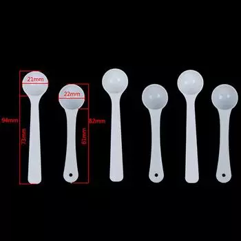 20 шт., 1 г, пластиковые мерные ложки/ложки по 1 грамму для еды/молока/медицины, мерные ложки B