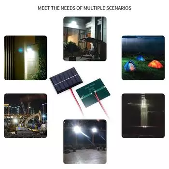 20 шт. 1 шт. Мини солнечная панель 1 Вт 3 В 100 мА DIY уличный лагерь солнечное зарядное устройство Power Bank