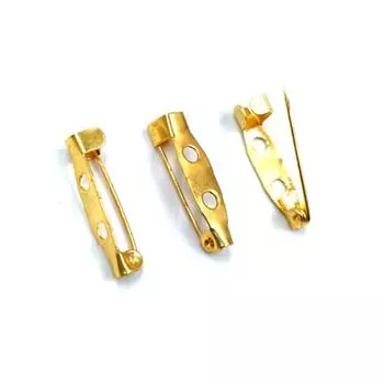 20 шт. 20*5 мм DIY аксессуары с клеем двойной держатель для броши отверстие приклеиваемый держатель для штифта в 7 цветах DIY ожерелье браслет изготовление ручной работы материал 20 Pcs 20mm Length