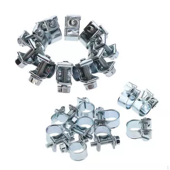20 шт. 20 шт. Мини-хомуты для топливных шлангов, набор зажимов для бензина