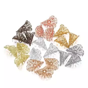 20 шт. 23x28 мм шапки для бусин древние подвески в форме цветка кулон для изготовления ювелирных изделий DIY принадлежности для сережек аксессуары 23x28mm