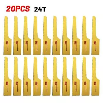 20 шт. 24T 18T 14T возвратно-поступательные лезвия для пневматической пилы биметаллические режущие лезвия для железа, алюминия, металла, стали, дерева, режущие инструменты