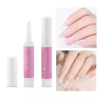 20 шт., 2 г клей для дизайна ногтей, быстросохнущий прочный клей, легко снимается, профессиональный клей для наращивания кончиков ногтей, акриловые накладные кончики ногтей, липкий гель 20PCS
