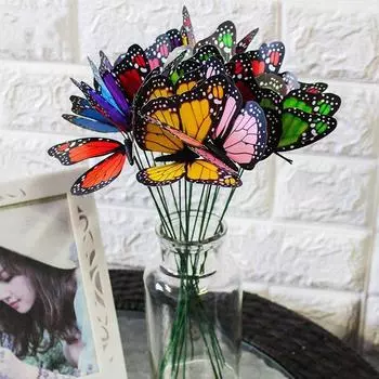 20 шт. 3D-бабочка, имитация бабочки, водонепроницаемый садовый цветок, свадебный двор, кашпо, уличные цветочные горшки, украшение