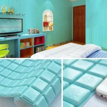 20 шт. 3D-панели для стен под кирпич, самоклеящиеся водонепроницаемые обои для самостоятельной установки, устойчивые к пятнам, для спальни, гостиной чёрный