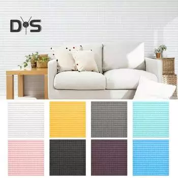 20 шт. 3D-панели для стен под кирпич, самоклеящиеся водонепроницаемые обои для самостоятельной установки, устойчивые к пятнам, для спальни, гостиной кофейный