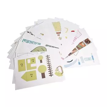 20 шт. 3D-ручка для печати на бумаге для рисования граффити шаблон 40 мультяшных узоров для детей DIY