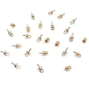 20 шт. 4*8 мм, высококачественный полуотверстий, подвеска для ногтей с овечьим глазом, винт с подвесной головкой для изготовления ювелирных изделий, кулон «сделай сам», ювелирные аксессуары 4*8mm 20 Pcs