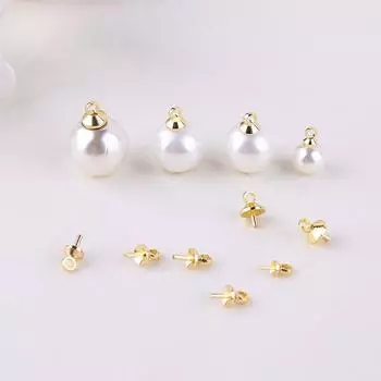 20 шт. 4*8 мм, высококачественный полуотверстий, подвеска для ногтей с овечьим глазом, винт с подвесной головкой для изготовления ювелирных изделий, кулон «сделай сам», ювелирные аксессуары 4*8mm 20 Pcs