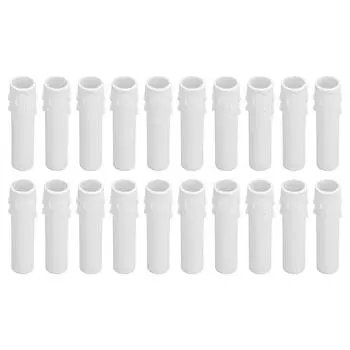 20 шт. 4-дюймовые рукава-чехлы для свечей, имитация капель воска, чехлы для патронов лампочек E12 для