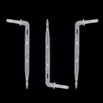 20 шт., 4 мм, капельницы с локтями и стрелками, садовые капельные капельницы для микроорошения, 4/7 мм, шланг, капельница для полива, капельница для корней