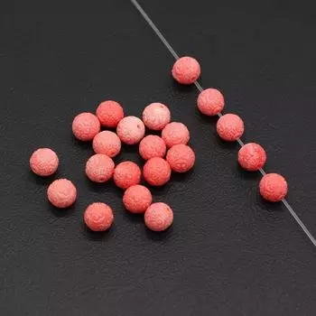 20 шт./50 шт., натуральные розовые коралловые бусины, круглые бусины со сквозными отверстиями для изготовления ювелирных изделий, ожерелье, браслет, аксессуары 20pcs/8mm