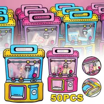 20 шт./50 шт. пищевые мультяшные куклы в форме сладостей печенья закуски герметичные карманы свадьба детский день рождения подарочный мешочек