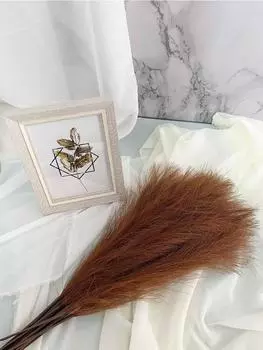 20 шт. 54 см большой искусственный пушистый тростник искусственная пампасная трава искусственный цветок перо бохо для фермерского дома свадебный декор розовый