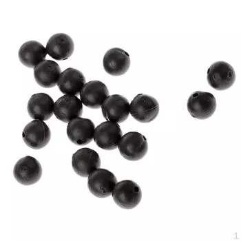 20 шт., 5 мм, резиновые рыболовные бусины, приманка для ловли карпа, снасти, подходящие для