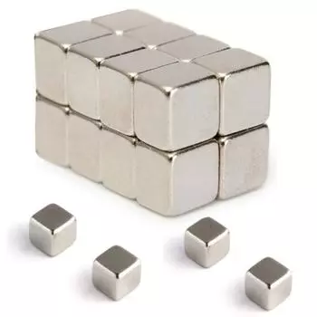 20 шт. 5x5x4 мм N52 супер сильные квадратные редкоземельные неодимовые магниты на холодильник блоки