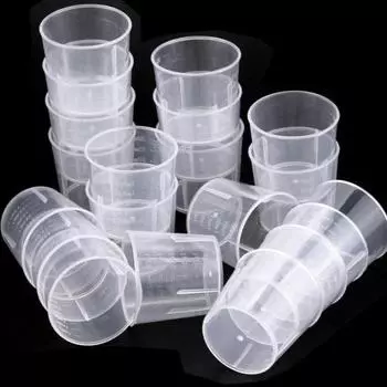 20 шт. 60 мл кухонный пластиковый мерный стакан лабораторный стакан закончился
