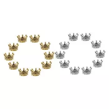 20 шт. 6 мм мини-подвески-короны бусины для изготовления ювелирных изделий своими руками 6 x 11 мм