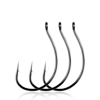 20 шт., 8003, дурацкий черный никель, рыболовный крючок, червь, WACKY RIG, приманка, мягкая приманка, рыболовный крючок, крючки с свинцовой головкой, оснастка для дроп-шота 3#