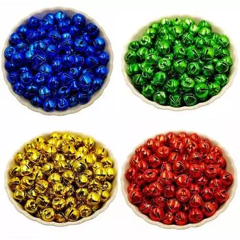 20 шт. 8 мм DIY кулон браслет для изготовления ювелирных изделий ожерелье конфетного цвета поделки рождественские колокольчики свободные бусины 8 mm 20 Pcs розы красного