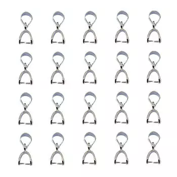 20 шт. 8 мм кулон, зажим, соединительная застежка, сделай сам, изготовление ювелирных изделий, тусклое серебро 8.5x8.5mm серебряный