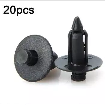 20 шт. 8 мм отверстия для крепления велосипеда пластиковые заклепки обтекатель клипсы для Honda Yamaha Suzuki чёрный