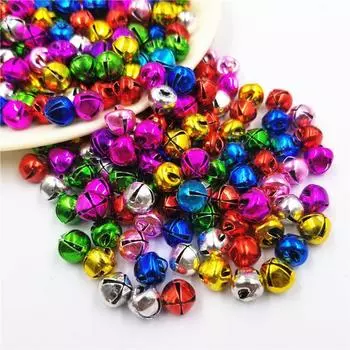 20 шт., 8 мм, рождественские бусины в виде колокольчика, свободные бусины, сделай сам, для праздничного декора, ожерелья, браслета 20Pcs 8mm белый