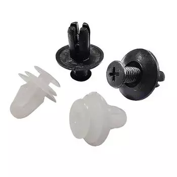 20 шт. ABS пластиковая заклепка-гайка, пряжка, зажим, заклепка, застежка, черный, белый, инструмент для ремонта автозапчастей, инструмент для декорирования