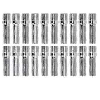 20 шт. адаптер для колесных шпилек, хвостовик 32 мм для TT A3 S3 A4 S4 A5 S5 A6 S6 A8 A7 S7 Q5 Q7 M14x1.5-M12x1.5