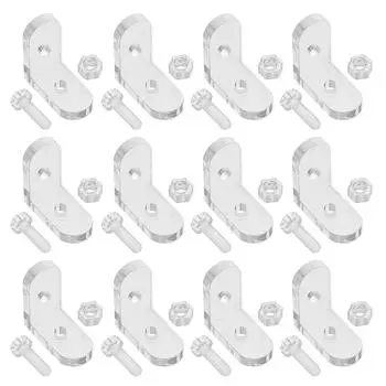 20 шт. акриловые коробки маленькие угловые кронштейны угол для полок разборка доски скобы прозрачные