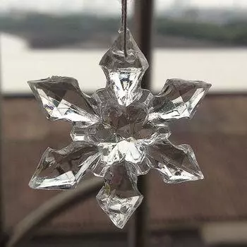 20 шт. акриловые снежинки Рождественская елка оконные завесы кулон украшения фестиваль украшения для вечеринок 20pcs size 2.8cm