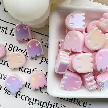 20 шт. акриловых бусин-призраков для самодельных украшений, браслетов и ручек с бусинами - разные цвета 20Pcs