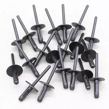 20 шт. автомобильных заклепок подходят для бампера, порога, крыла, колесной арки, рокера для BMW 51717002953 51777171004, черные аксессуары CHINA