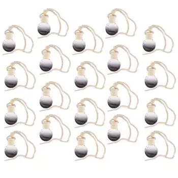 20 шт. автомобильный подвесной парфюмерный кулон ароматный освежитель воздуха пустая стеклянная бутылка для эфирных масел диффузор авто украшения 10 мл