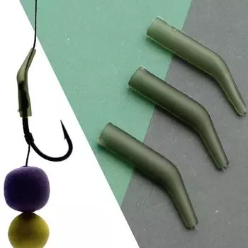 20 шт., аксессуары для ловли карпа, D Rig, крючки, выравниватели лески, рукав, противозапутывающий рукав для волос, снасти Ронни, концевые снасти