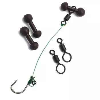 20 шт. аксессуары для рыбалки на карпа, вертолетные снасти, бусины для чод, бусины Heli для рыбалки, быстрая смена, вертлюжки с большими глазами для фидерной рыбалки