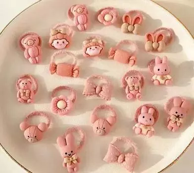 20 шт., аксессуары для волос для девочек, милые резинки для волос с героями мультфильмов, корейские эластичные резинки для волос, детские резинки в подарок