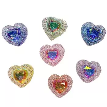 20 шт. Аксессуары из смолы DIY Аксессуары Материалы для рукоделия Обувь Цветок Крем Клей Головной убор Нашивка Клей Сахарная любовь One Size розовый