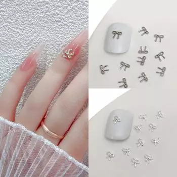 20 шт. бант 3D металлические подвески для ногтей для дизайна ногтей женские украшения для ногтей аксессуары DIY поставка ногтей I