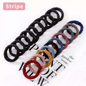 20 шт. Базовая эластичная резинка для волос, резинка, простая, для девочек, женщин, головной убор, резинки, однотонный держатель, модные аксессуары для волос 20PCS