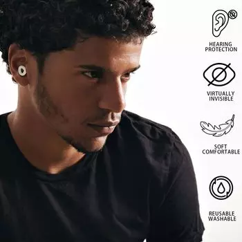 20 шт. бесшумные беруши Loop для шумоподавления во время сна, силиконовые беруши для плавания, мотоциклетные шумоподавляющие беруши