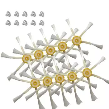 20 шт. боковая щетка + 20 шт. винты для iRobot Roomba 500 600 700 серии 550 560 630 650 760 770 780 аксессуары для пылесоса Запчасти