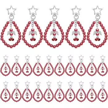 20 шт. брелок «Ангел-хранитель», благодарственные брелки для вечеринок, свадьба, крестины, Рождество, день рождения красный