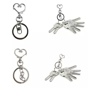 20 шт. брелок для ключей с подвесками-брелками Jump, аксессуары для самостоятельного изготовления ювелирных изделий, круглый разделенный брелок для поделок ручной работы 2